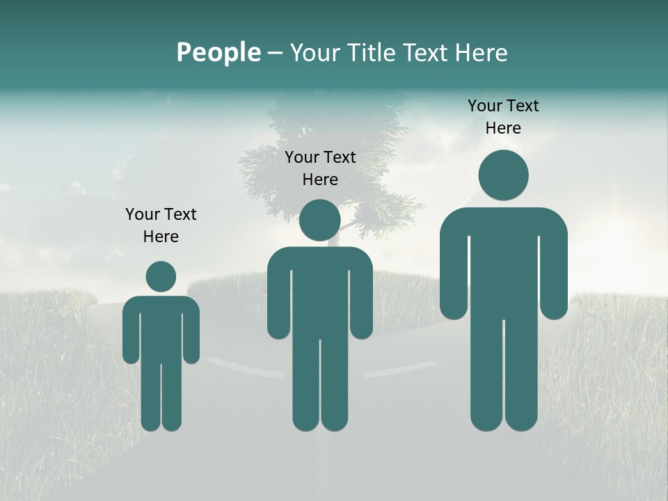 Rotary Sunset Round PowerPoint Template