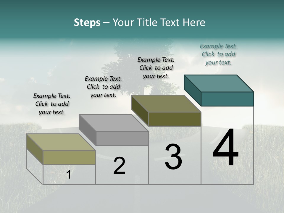 Rotary Sunset Round PowerPoint Template