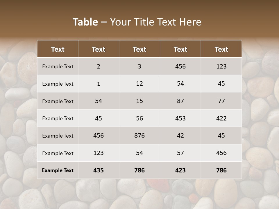 Natural Mosaic Structure PowerPoint Template