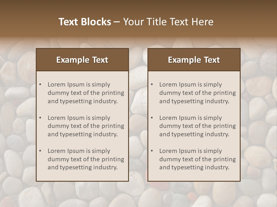 Natural Mosaic Structure PowerPoint Template