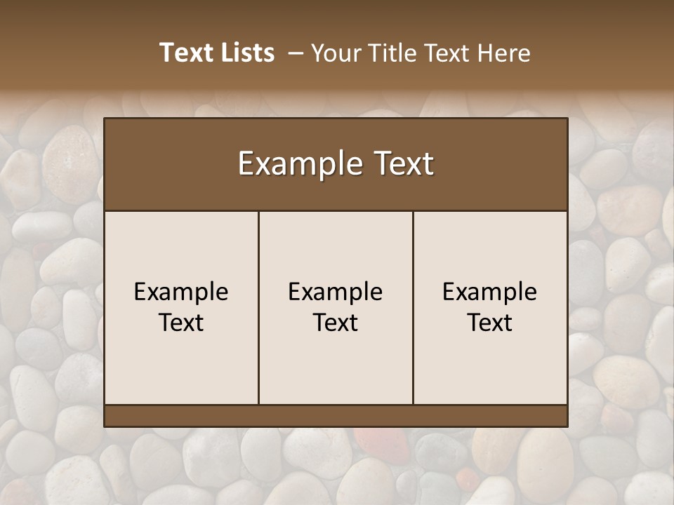 Natural Mosaic Structure PowerPoint Template