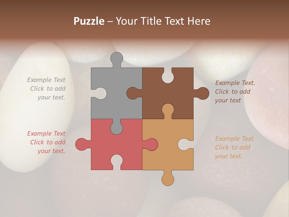 Hintergrund Konzept Flusskiesel PowerPoint Template
