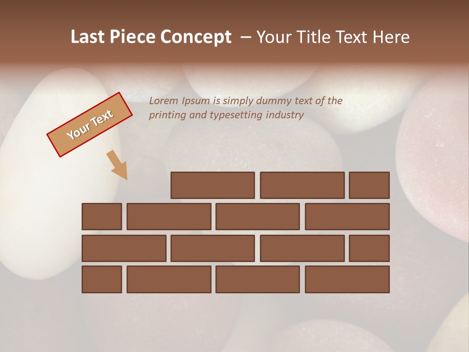 Hintergrund Konzept Flusskiesel PowerPoint Template