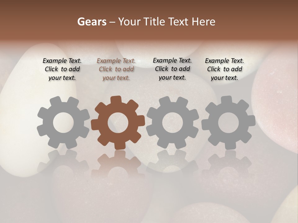 Hintergrund Konzept Flusskiesel PowerPoint Template