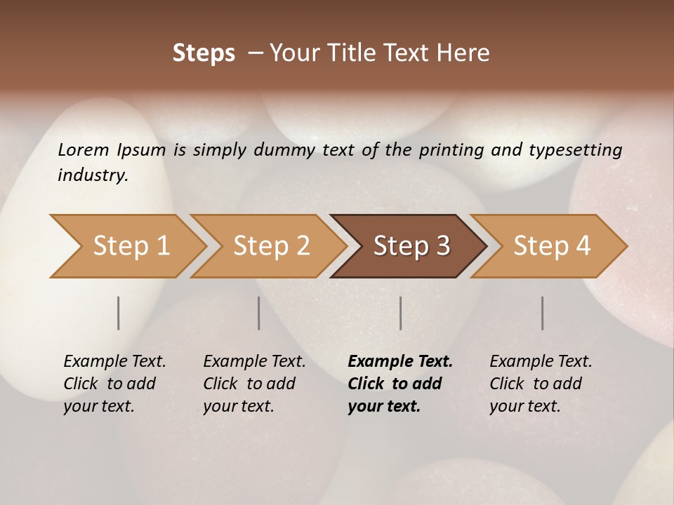 Hintergrund Konzept Flusskiesel PowerPoint Template