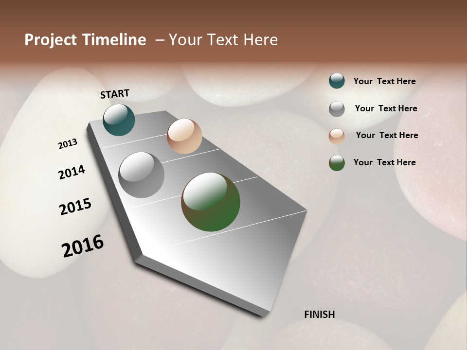 Hintergrund Konzept Flusskiesel PowerPoint Template