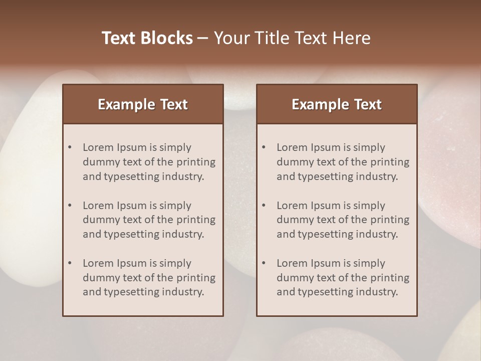 Hintergrund Konzept Flusskiesel PowerPoint Template