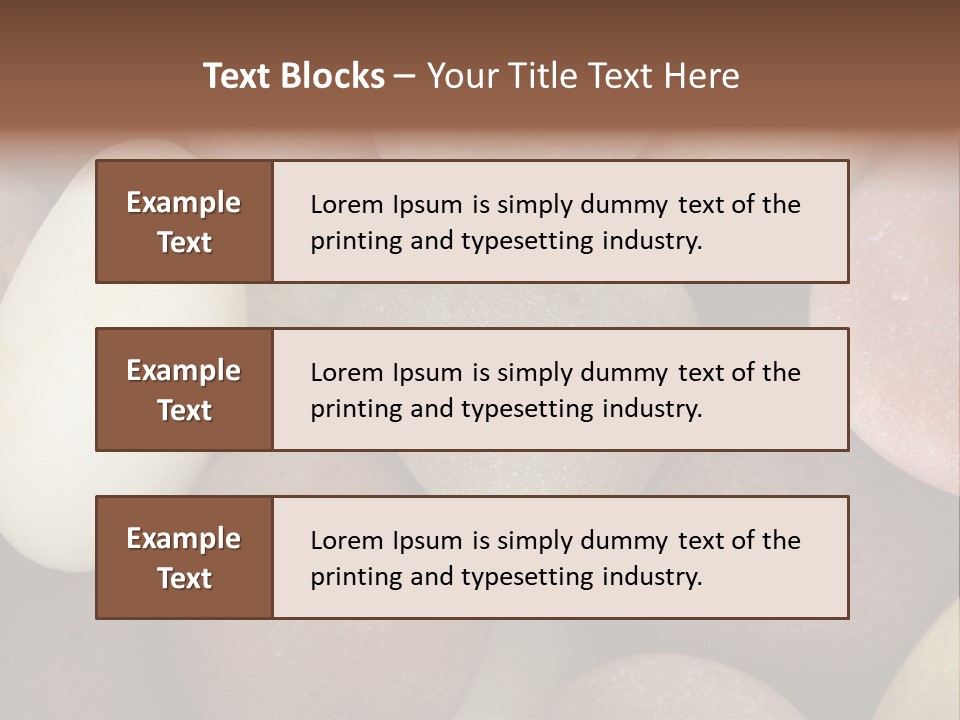 Hintergrund Konzept Flusskiesel PowerPoint Template