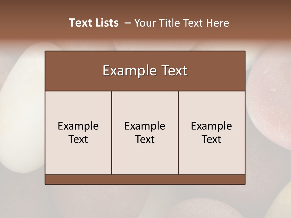 Hintergrund Konzept Flusskiesel PowerPoint Template