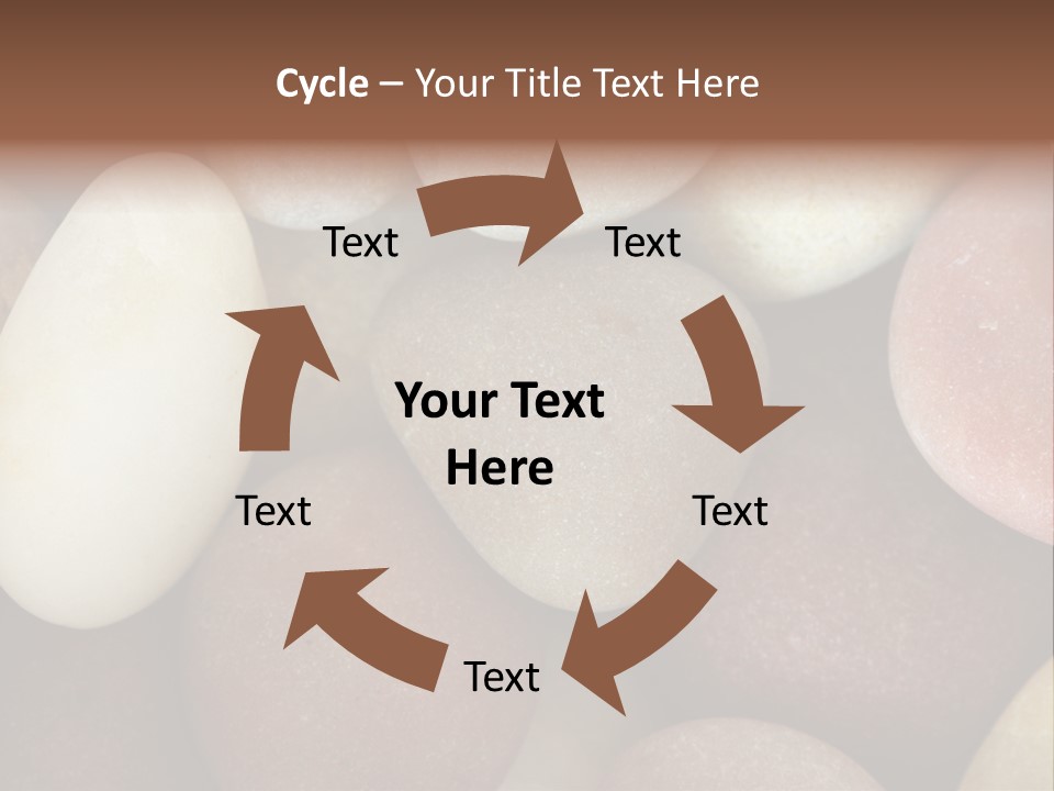 Hintergrund Konzept Flusskiesel PowerPoint Template