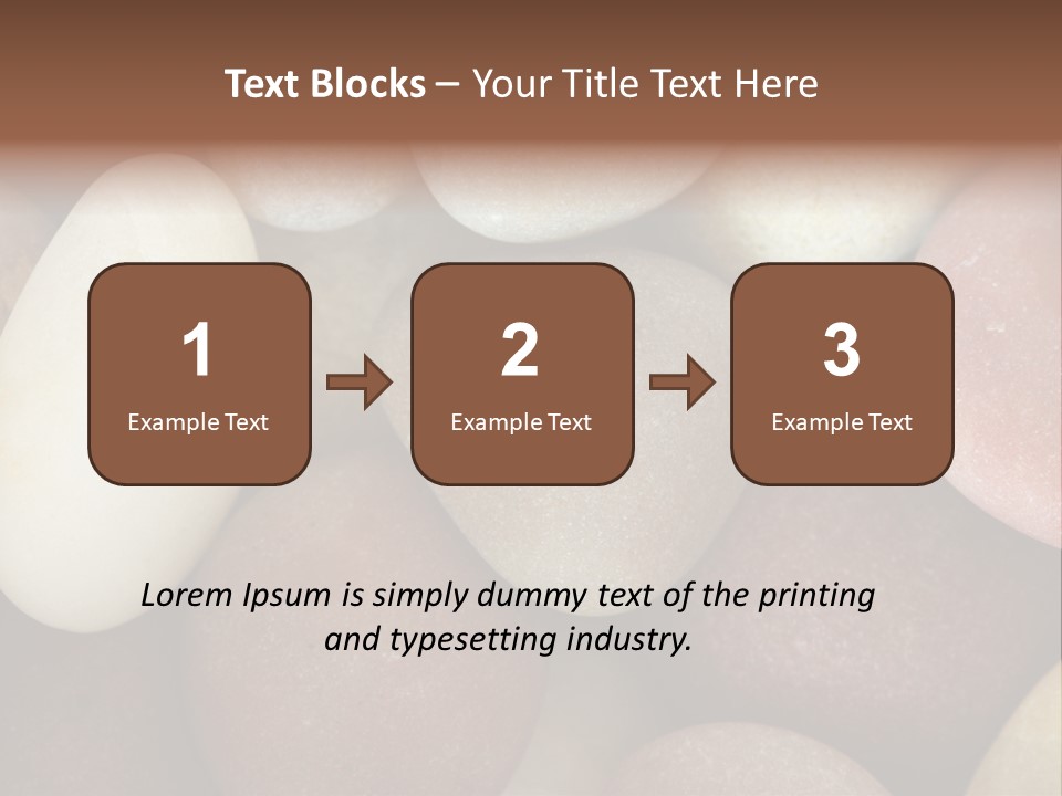 Hintergrund Konzept Flusskiesel PowerPoint Template