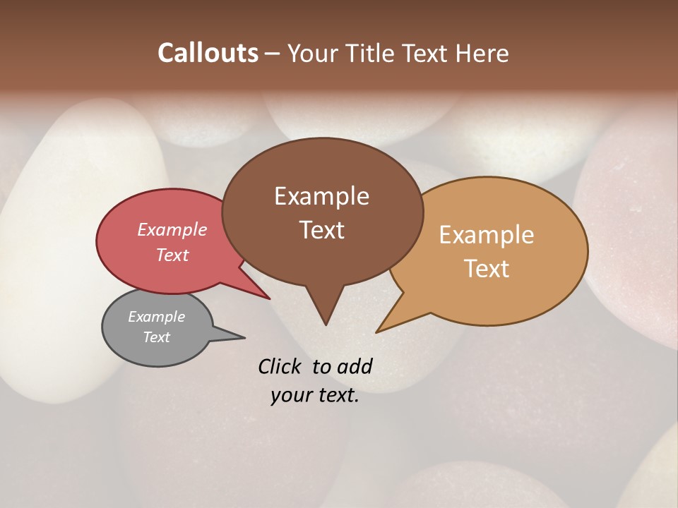 Hintergrund Konzept Flusskiesel PowerPoint Template