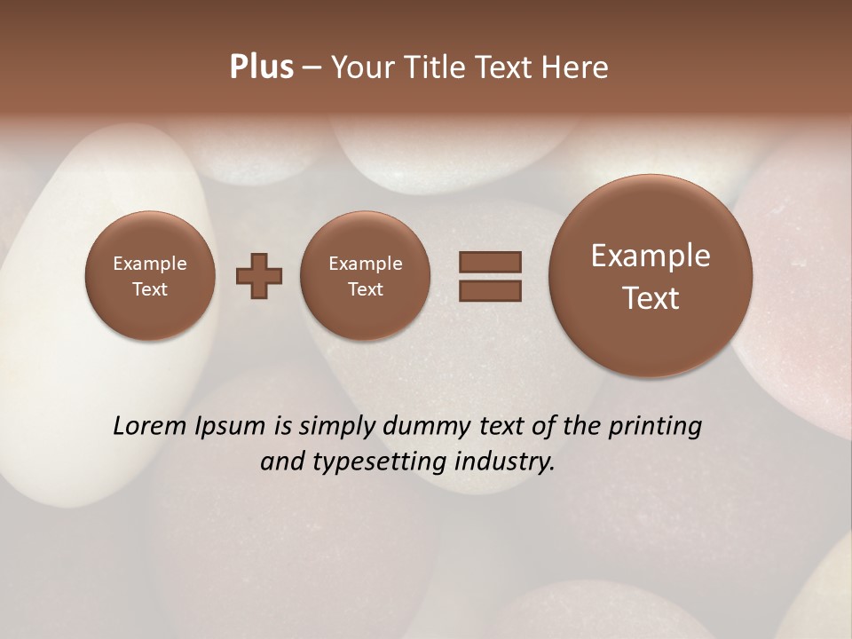 Hintergrund Konzept Flusskiesel PowerPoint Template