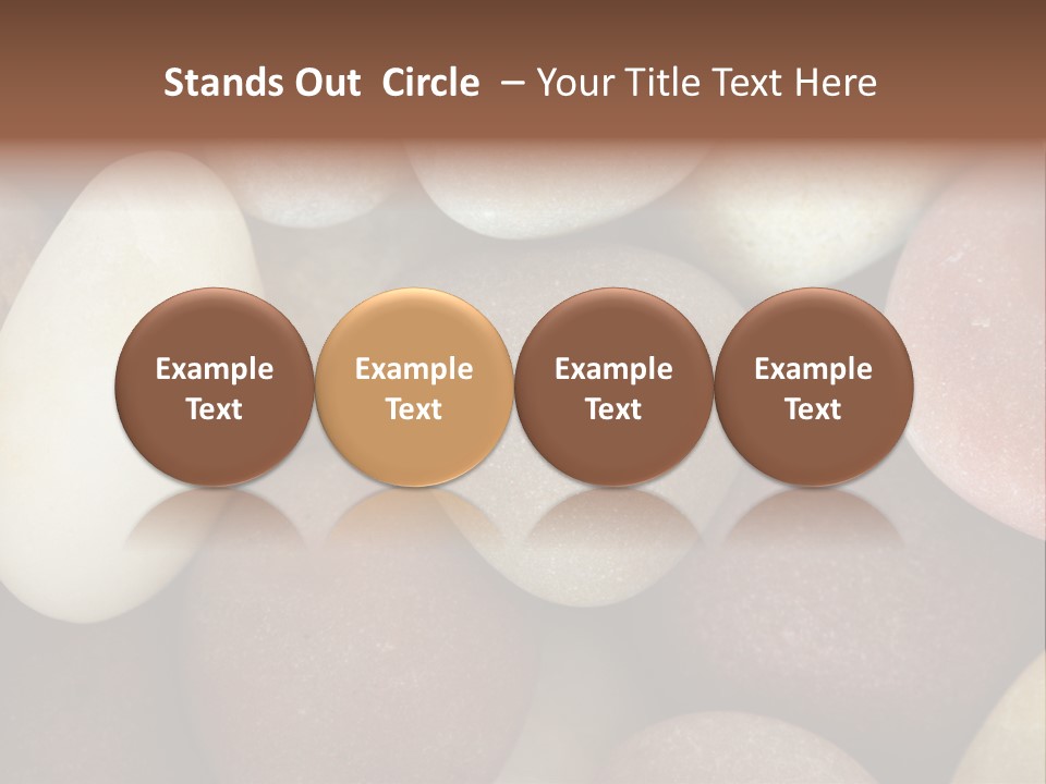 Hintergrund Konzept Flusskiesel PowerPoint Template