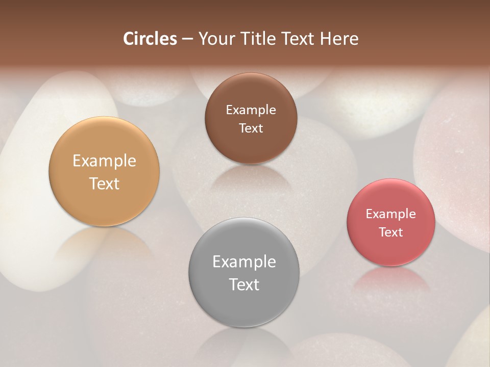Hintergrund Konzept Flusskiesel PowerPoint Template
