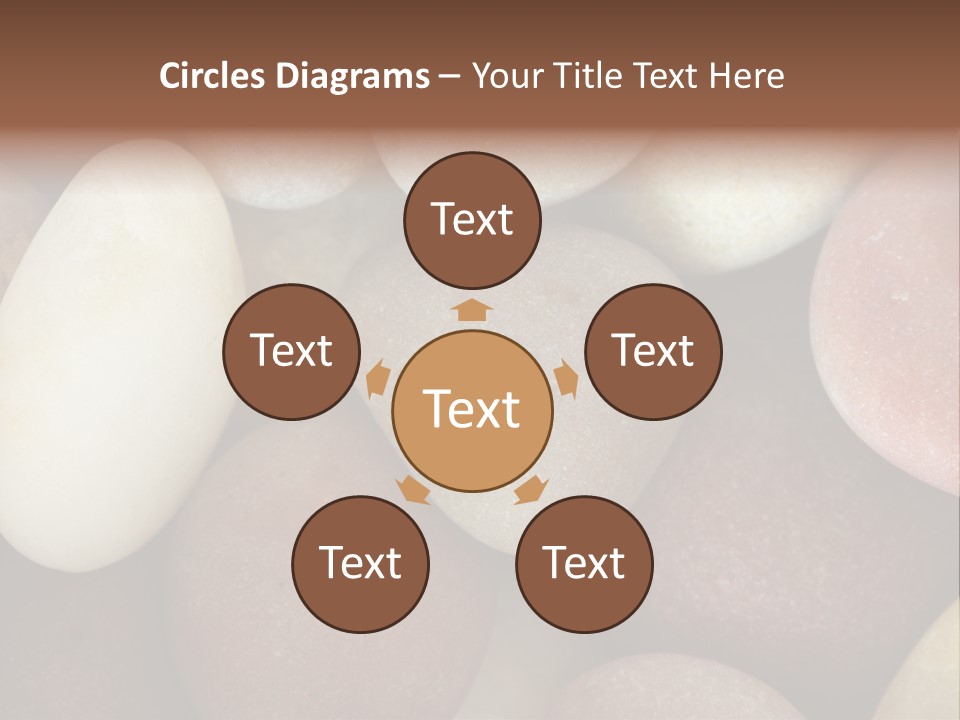 Hintergrund Konzept Flusskiesel PowerPoint Template