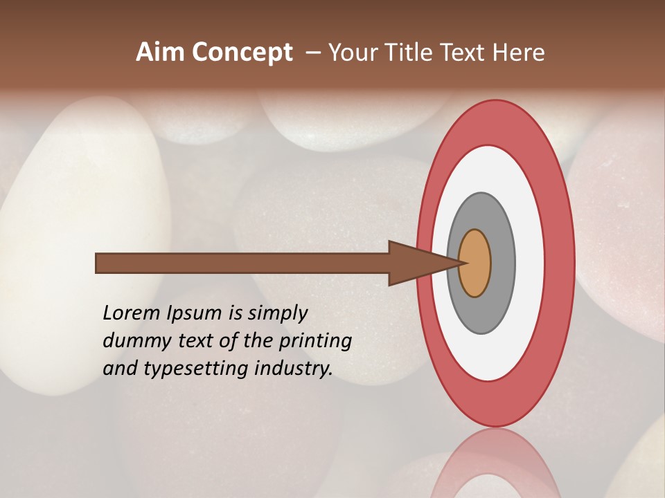 Hintergrund Konzept Flusskiesel PowerPoint Template