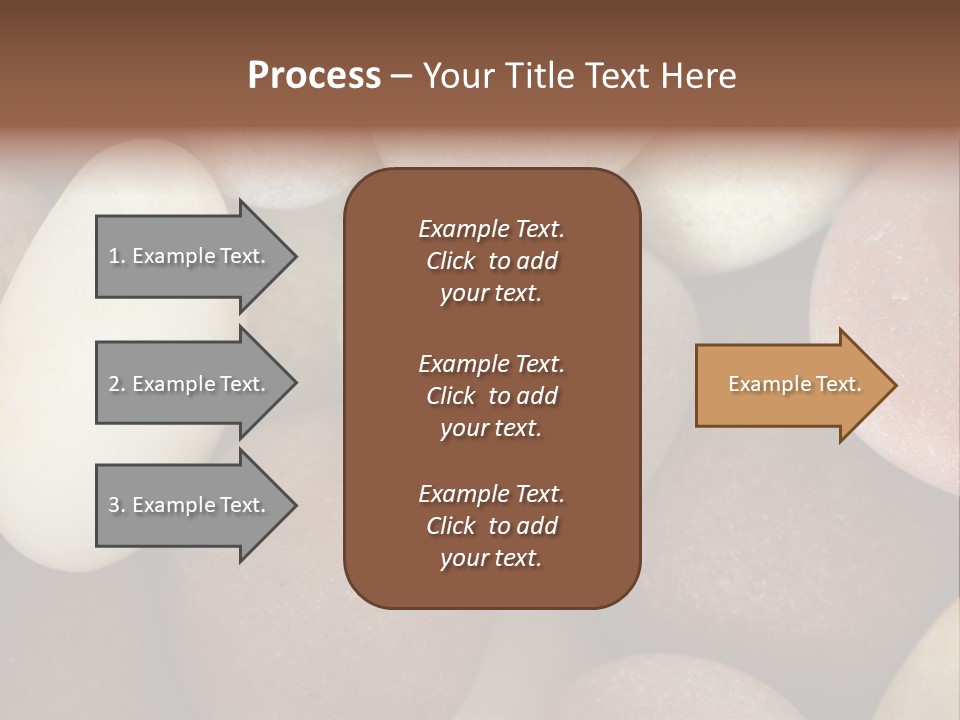 Hintergrund Konzept Flusskiesel PowerPoint Template