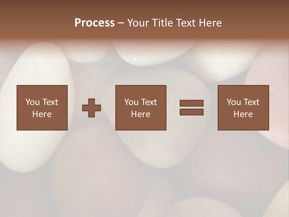 Hintergrund Konzept Flusskiesel PowerPoint Template