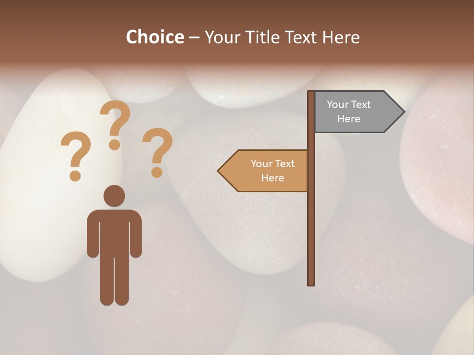 Hintergrund Konzept Flusskiesel PowerPoint Template