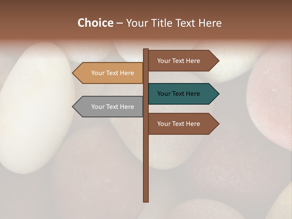 Hintergrund Konzept Flusskiesel PowerPoint Template