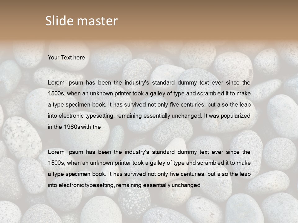 Detail Rocky Backdrop PowerPoint Template