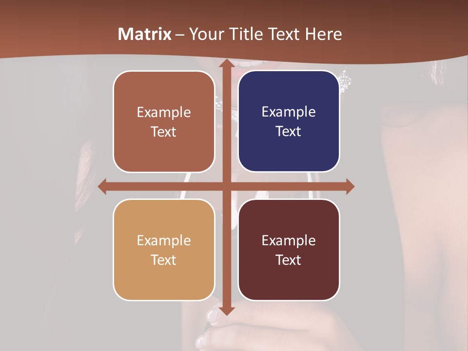 Latin White Woman PowerPoint Template