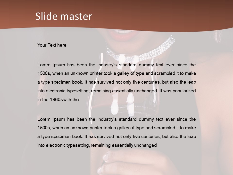 Latin White Woman PowerPoint Template