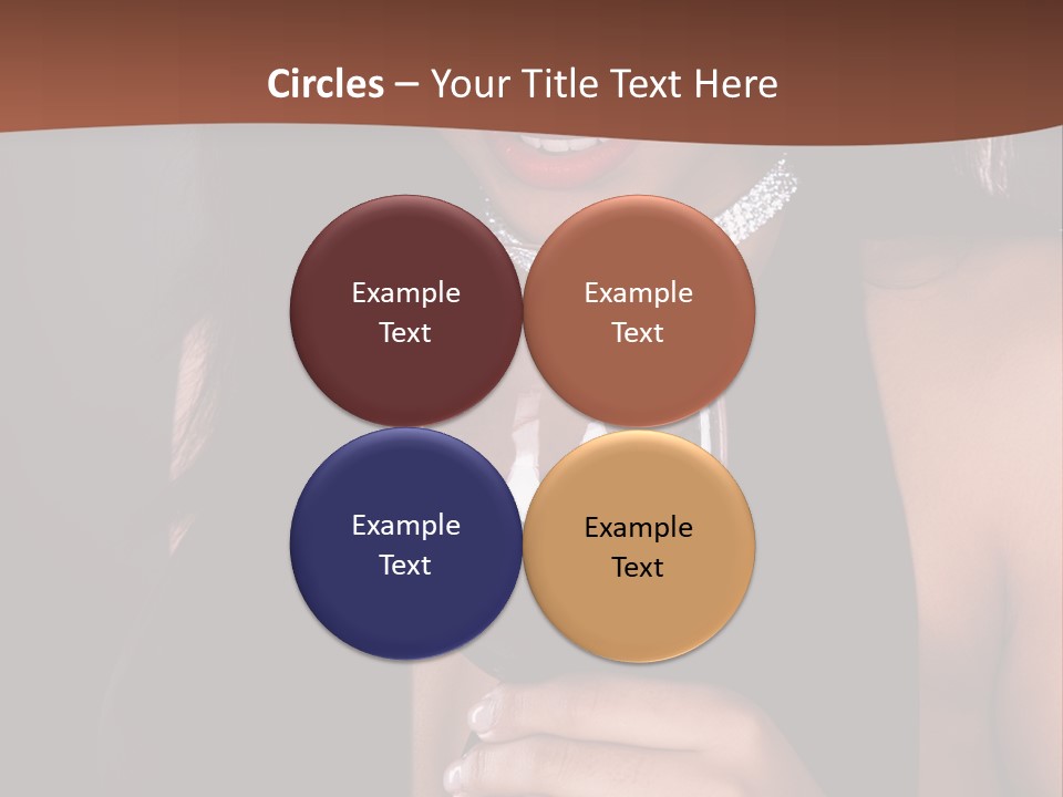 Latin White Woman PowerPoint Template