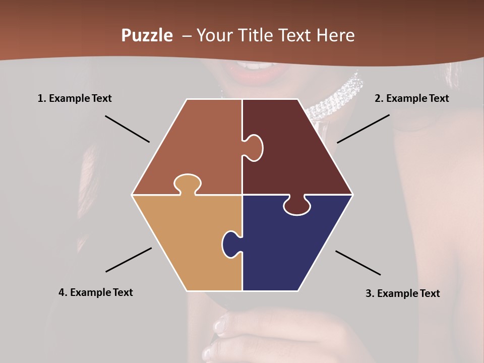 Latin White Woman PowerPoint Template