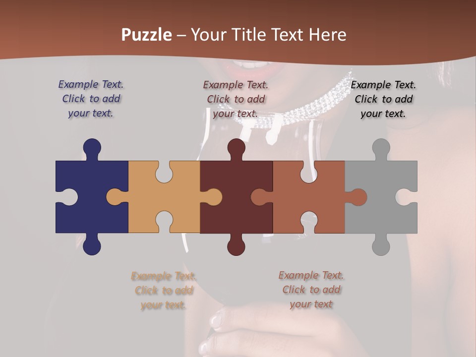 Latin White Woman PowerPoint Template