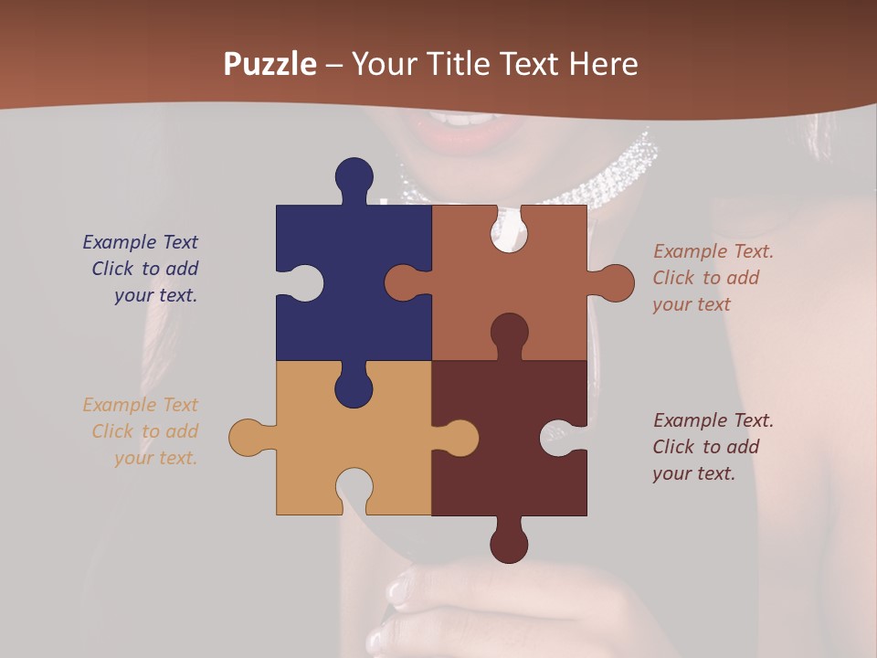 Latin White Woman PowerPoint Template