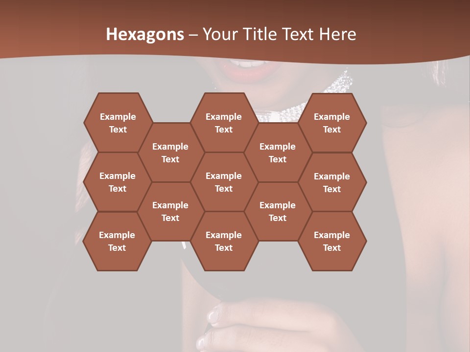 Latin White Woman PowerPoint Template