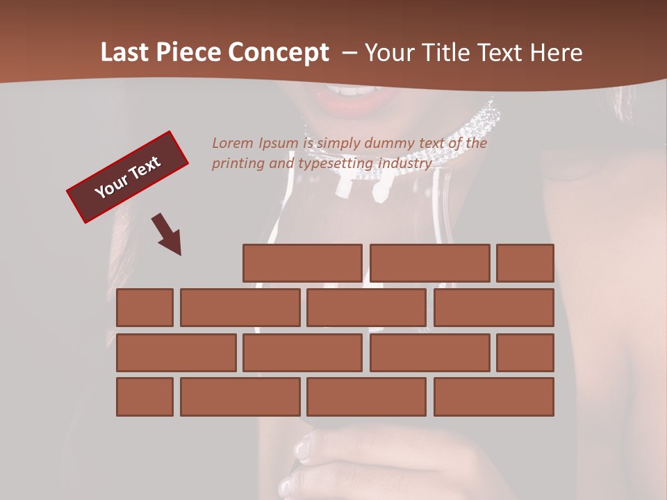 Latin White Woman PowerPoint Template