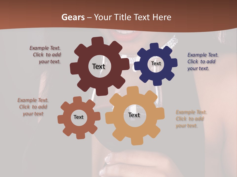 Latin White Woman PowerPoint Template