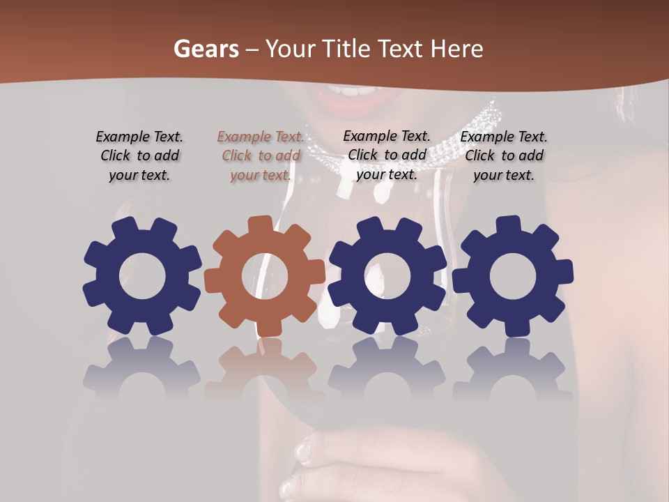 Latin White Woman PowerPoint Template