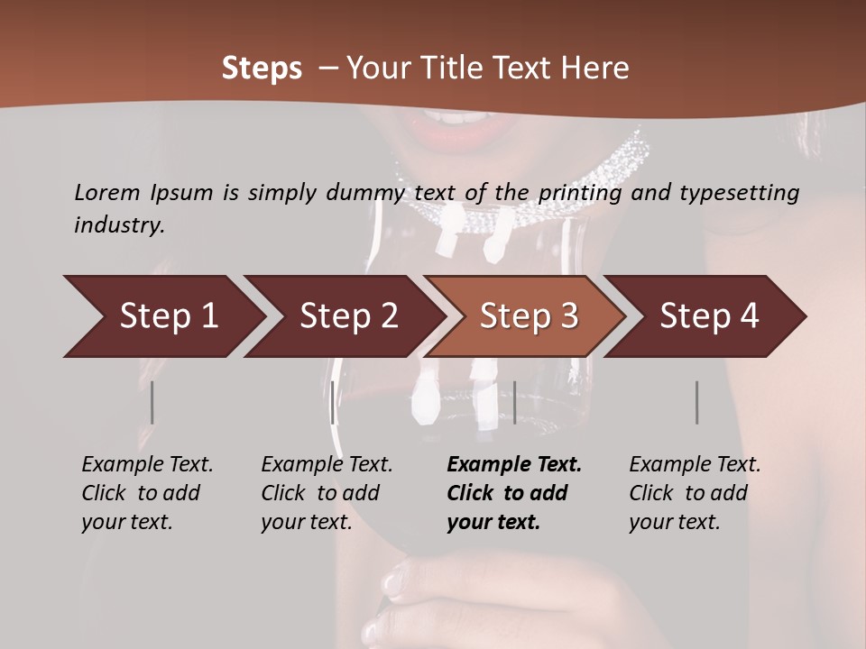 Latin White Woman PowerPoint Template