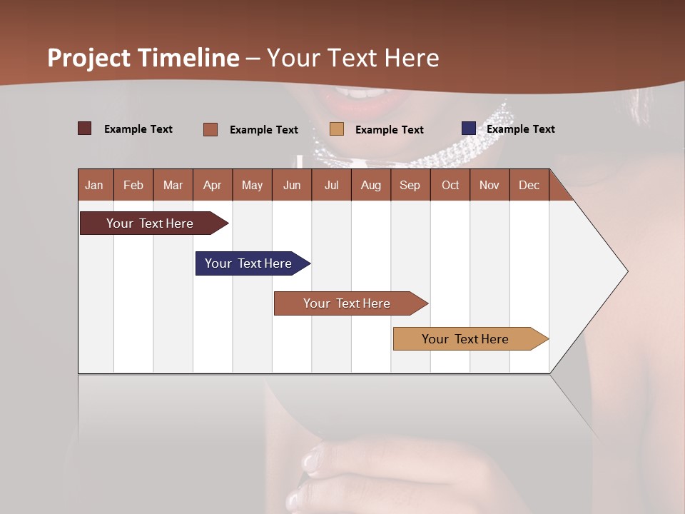 Latin White Woman PowerPoint Template