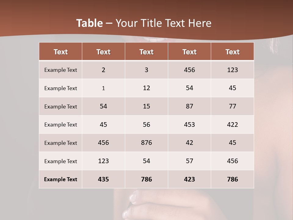 Latin White Woman PowerPoint Template