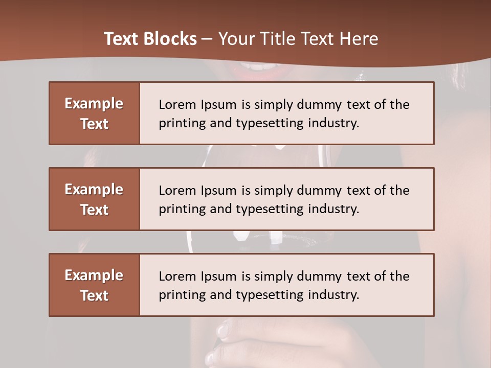 Latin White Woman PowerPoint Template