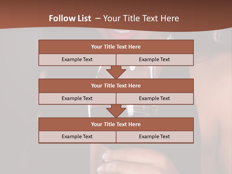 Latin White Woman PowerPoint Template