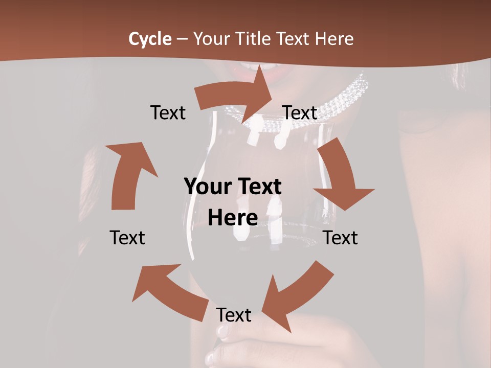 Latin White Woman PowerPoint Template