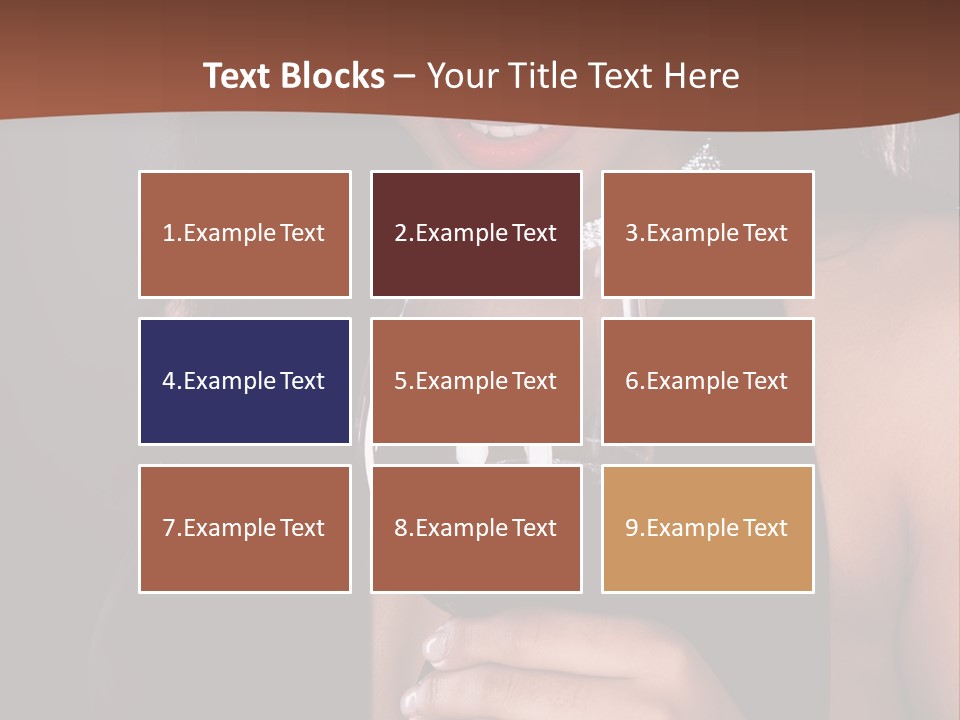 Latin White Woman PowerPoint Template