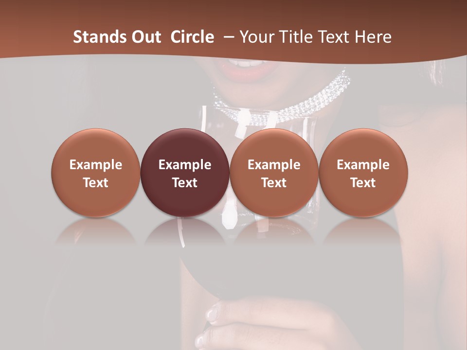 Latin White Woman PowerPoint Template