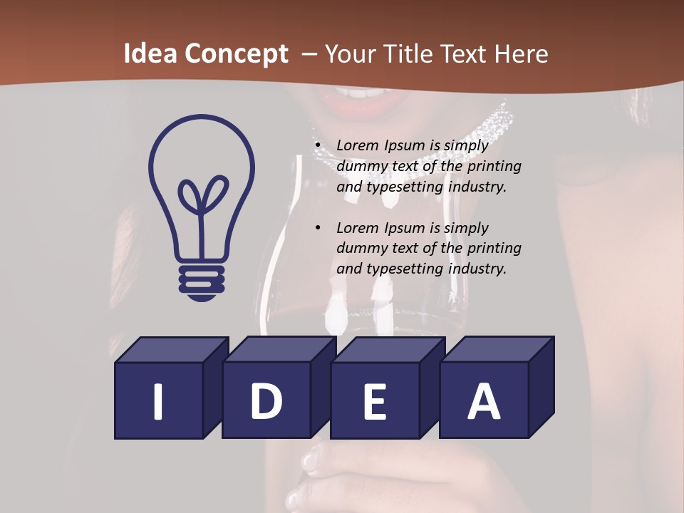 Latin White Woman PowerPoint Template