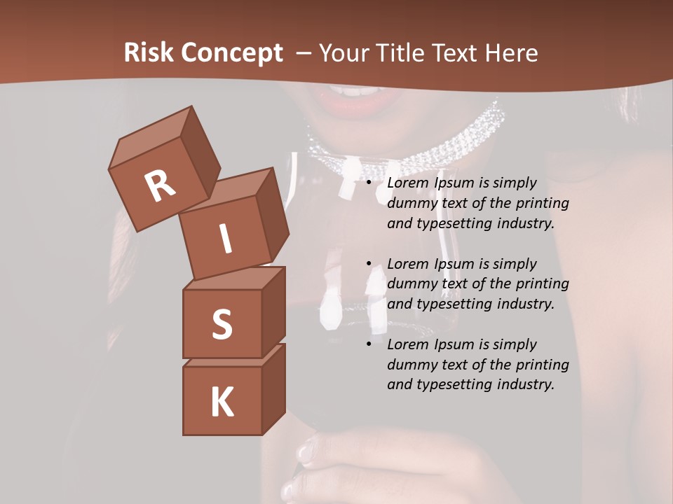 Latin White Woman PowerPoint Template