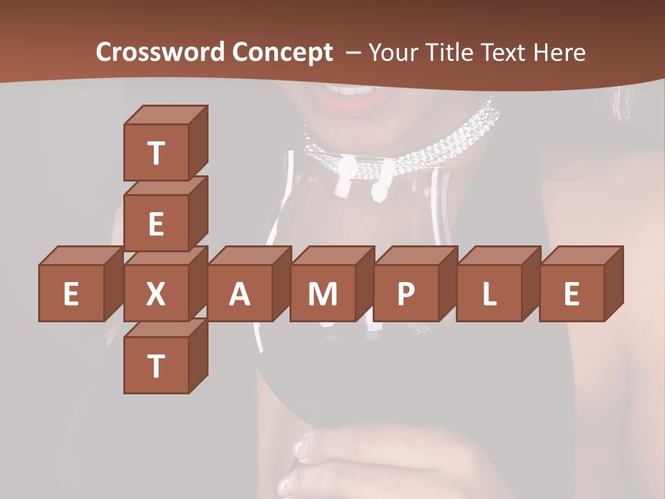 Latin White Woman PowerPoint Template