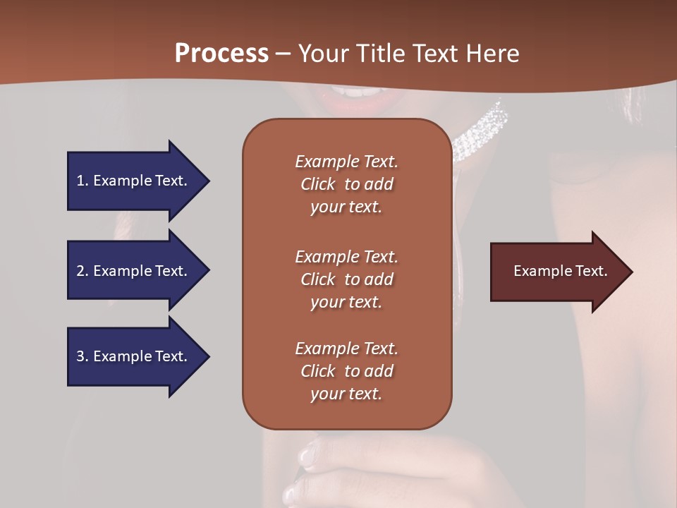 Latin White Woman PowerPoint Template