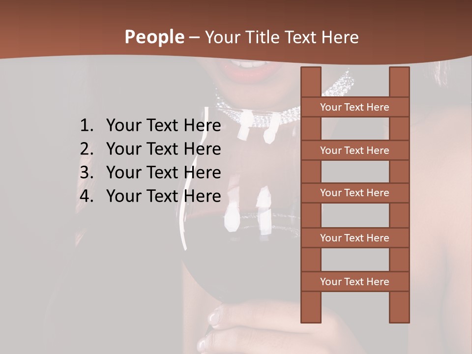 Latin White Woman PowerPoint Template