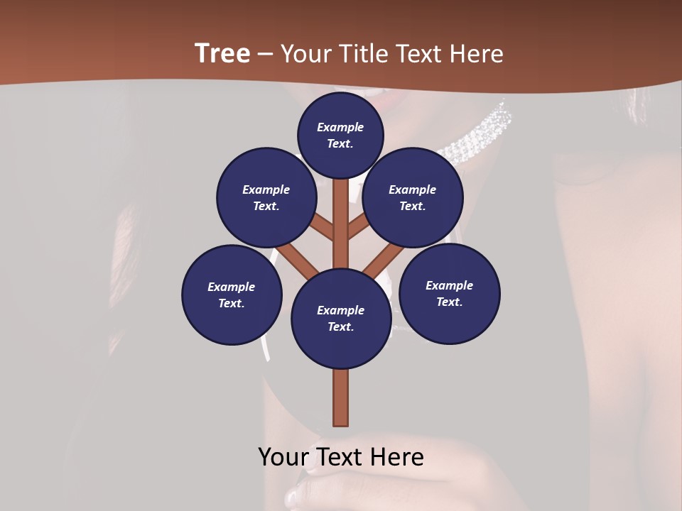 Latin White Woman PowerPoint Template